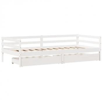 VidaXL Pine Wood Daybed with Drawers 90x200 cm