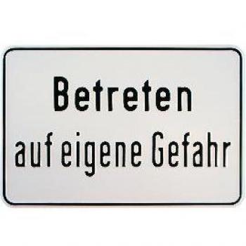 Hinweisschild Vorsicht Dachlawinen 300 x 200 mm