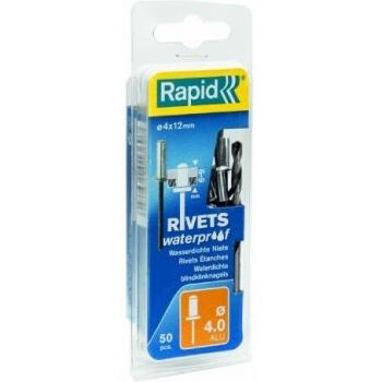 Rapid Waterproof Rivets 4 x 12mm Blister of 50