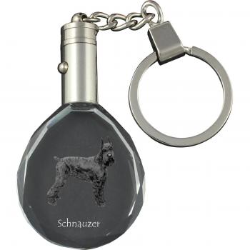 Porte-clés en cristal Schnauzer I