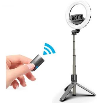 Anello LED 5 per selfie stick con treppiedi e telecomando
