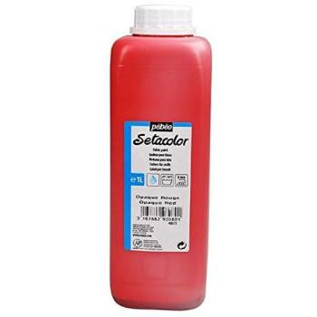 Pebeo Künstlerfarbe Rot – Setacolor Opak, 1 L
