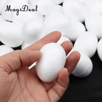 5cm White Foam Eggs for Christmas Tree Decoration 50 Pack