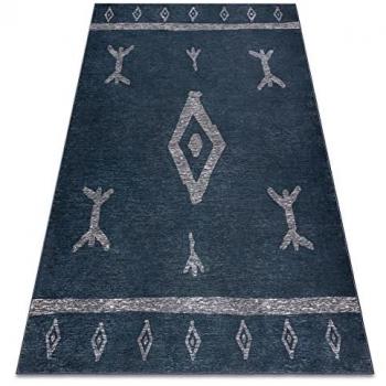 Tapis Antika 121 Tek – Aztèque Moderne Lavable Anthracite 160x220 cm