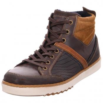 Mustang High-Top Sneaker für Herren in Dunkelbraun, Leder, Größe 44