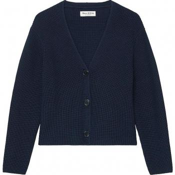 Marc O'Polo V-Neck-Cardigan relaxed cropped blau l