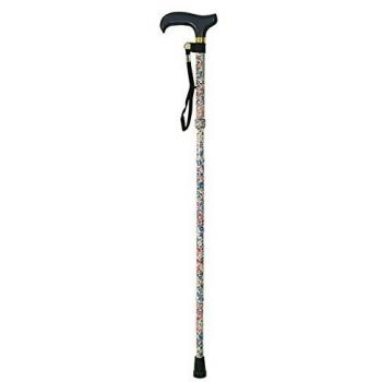 Elegant White Folding Walking Stick
