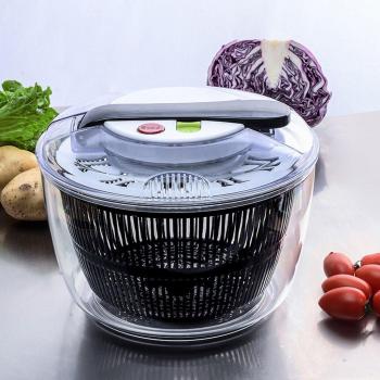 Push-Type Salad and Vegetable Spinner 5L Easy Spin