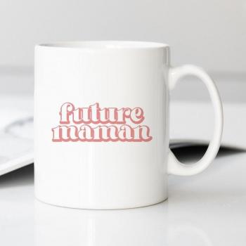Mutter-Tochter‑Tasse „Zukunft“ – TU, Weiß