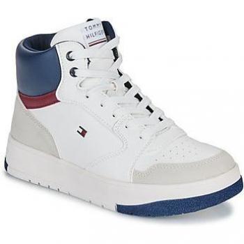 Baskets montantes enfant Tommy Hilfiger NATHAN – Chaussure à Lacets Blanc