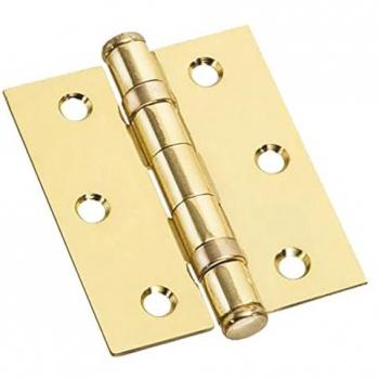 Cerniera Extrapesante con Cuscinetti a Sfera in Acciaio Ottonato mm 90 x 75