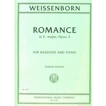 WEISSENBORN-Romance en Mib Mayor Op.3 para Fagot y Piano (Kovar)