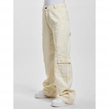 Karl Kani Cargo Hose Damen – Modell KW232-014-1, Farbe Soft White, US-M