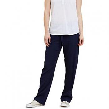 Mountain Warehouse Women's Breeze Linen‑Blend Pants – Navy, 4 US
