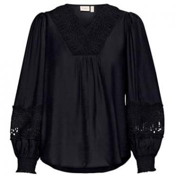Fransa Langarmbluse FRBLONDIE BL 2, Damen, schwarz