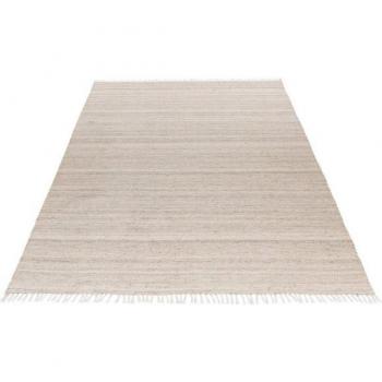 Tapis Rayé Écologique avec Franges 160x230