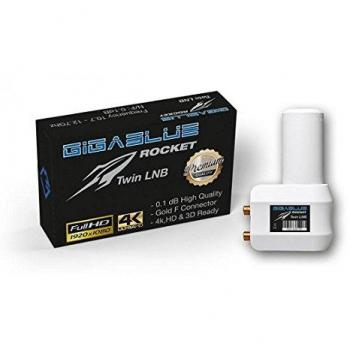 GigaBlue Rocket Twin LNB 0.1dB Full HD 3D 4K vergoldete Anschlüsse