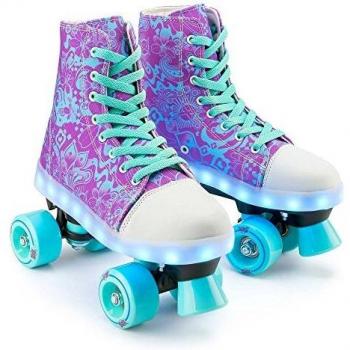 Kid’s Sparkle Quad Roller Shoes – Xootz Size 3