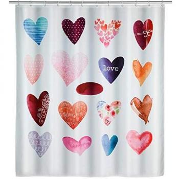 Rideau de douche WENKO Love 180 x 200 cm