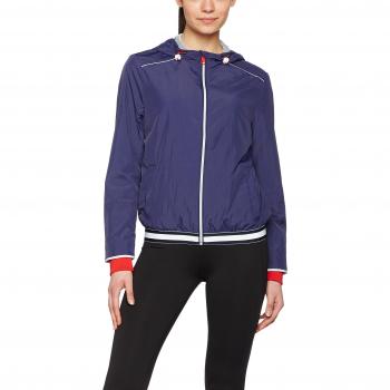 Chaqueta de Mujer Tommy Hilfiger Th Ath Romana Windbreaker Ls, Azul