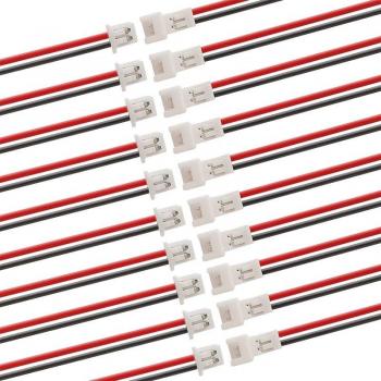 Conector JST Hembra 100 mm + Cable 2‑Pines 15 cm