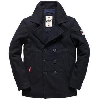 Superdry Peacoat Impermeable Junior Azul