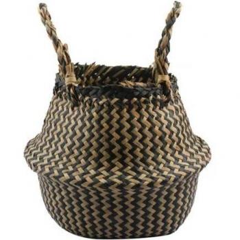 Collapsible Wicker Storage Basket for Flowers