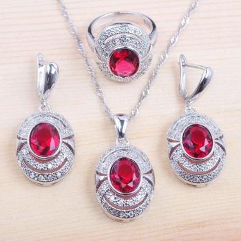 Encanto de la Zarina: Joyas de Boda en Circonia Roja