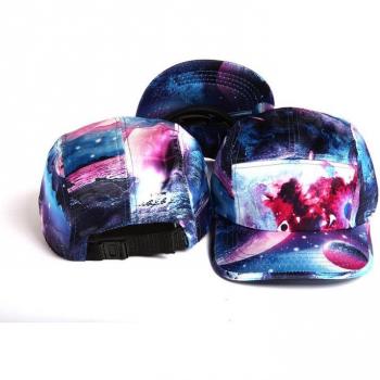 Floral Galaxy Snapback Cap for Summer