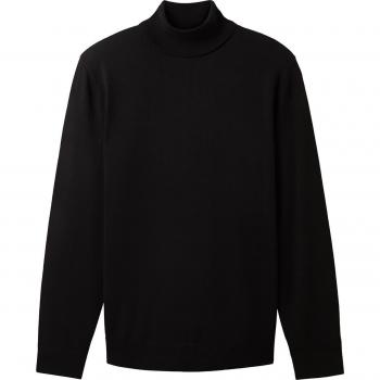 Tom Tailor Basic Rollkragenpullover Schwarz M