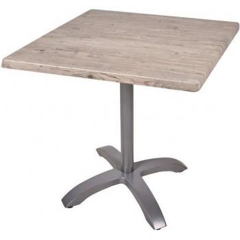 Alu Bistrotisch Set Washington Pine 80cm