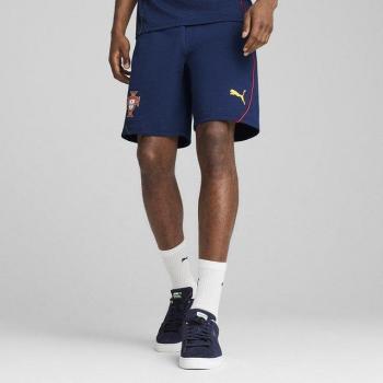 Puma Pantalones Cortos Portugal Casual – Versión Azul Persa y Amarillo Solar