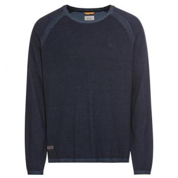 CAMEL ACTIVE Pullover für Herren, 100% Baumwolle, blau