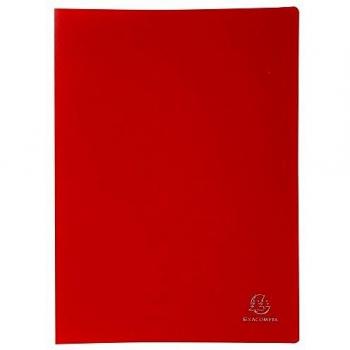 Exacompta 8585E Porte-documents souple 160 vues Rouge
