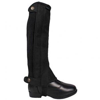 QHP Suede Half Chaps for Kids, Size 6