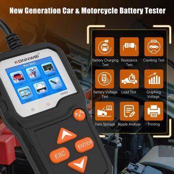 Detector de Capacidad de Batería para Coches y Moto KW650