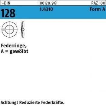 Edelstahl Federringe DIN 128 1.4310 A 12 500 Stück