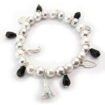 Chic Black Ivory Pearl Bracelet