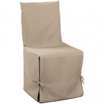 Douceur d'intérieur Housse de Chaise Nouette Polyester Lin 50 x 50 x 50 cm
