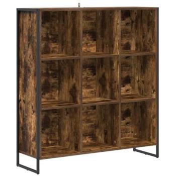 VidaXL Engineered Wood Bookshelf, Smoke Oak, 99.5x30x108.5 cm