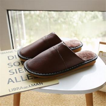 Zapatillas de Cuero Suave con Suela de Espuma