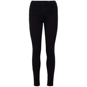 High-waist-Jeans VERO MODA VMSOPHIA, Damen, Gr. XXS (32), Länge 30, schwarz