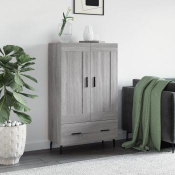 VidaXL Sonoma Hochkommode Grau 115 cm aus Holzwerkstoff