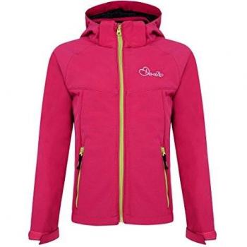 Electric Pink Dare2b Kids Softshell Jacket 140 – Revot Style, Fleece Innen