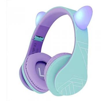 Faltbare PowerLocus Kids‑Headset mit Tragetasche