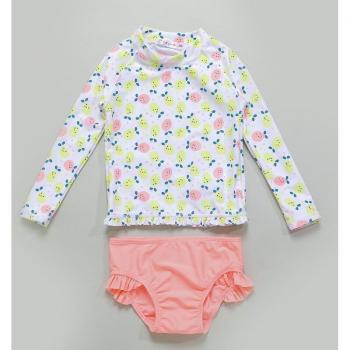 Cartoon Print Girls Swim Set