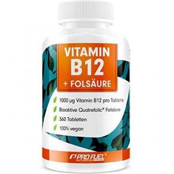 Vitamin B12-Komplex ProFuel 500 µg (Methyl‑, Adenosyl‑ & Hydroxocobalamin) – 365 Packungen