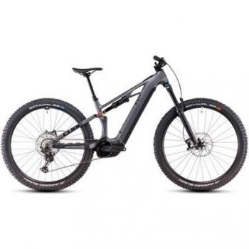 Cube stereo hybrid one44 hpc slx 800 electric full suspension mtb shimano deore xt 12s 800 wh 29 slab grey 2025