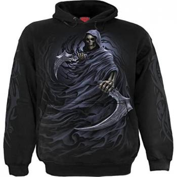 Spiral Gothic Kapuzenpullover Double Death schwarz M für Männer