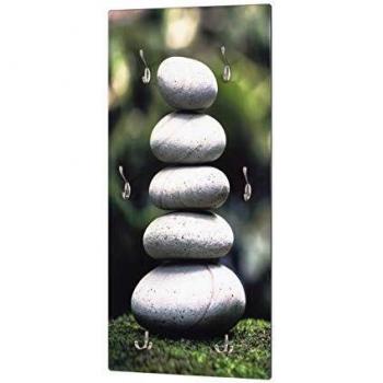 Patère murale, MDF, Imprimé par UV, 6 Crochets, 45 x 100 x 8 cm, 17980